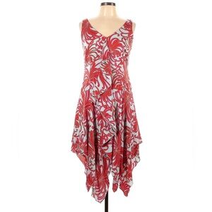 Trina Turk Silk Dress with Handkerchief Hem